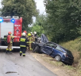 Czołowe zderzenie w Zezulinie Niższym — 19-latek stracił prawo jazdy